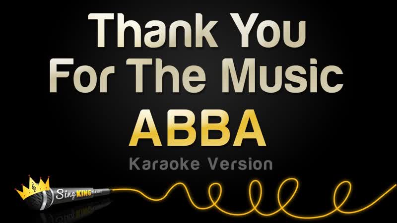 ABBA Thank You For The Music ( Karaoke