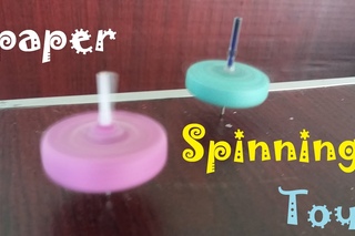 How to make a Paper Spinning Toy  -  Making toy