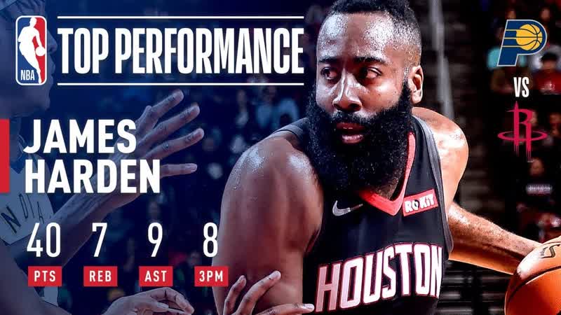 James Harden DROPS 40 Against The Pacers, November 11,