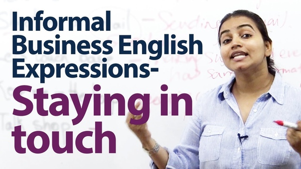 Informal Business English Expressions Staying In