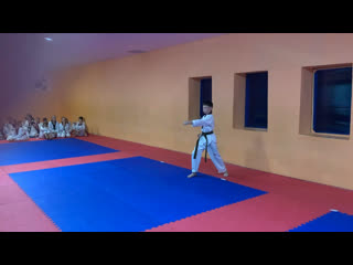 Аттестация. Кирилл сдает на черный пояс.