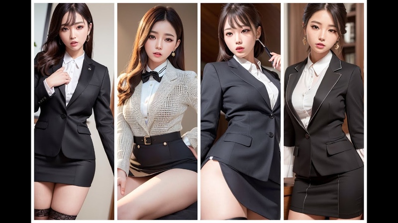 Office womens suit Lookbook, aiart,
