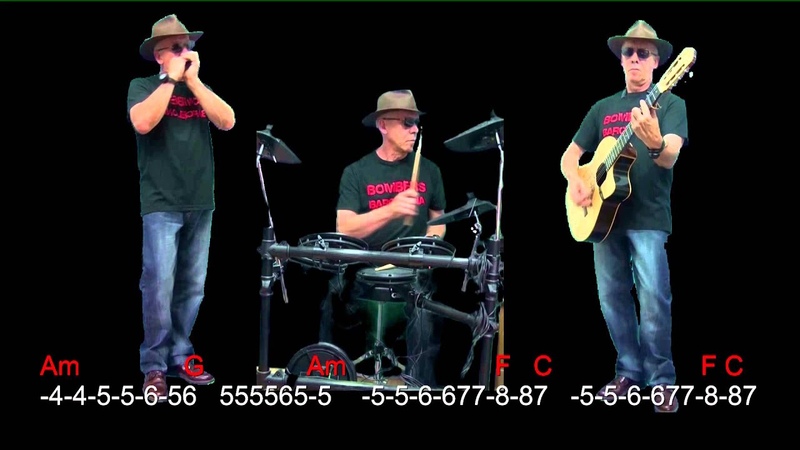 nº100 The Sound Of Silence( Paul Simon Garfunkel ) tuto armonica ( A ) guitar