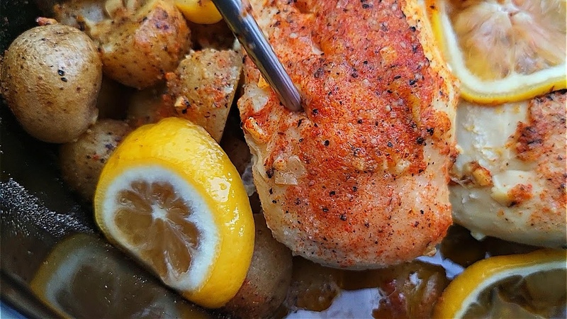 Slow Cooker Lemon Garlic Chicken Dinner, Simply Mamá