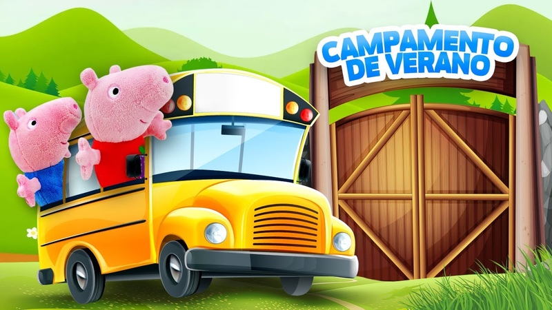 Peppa y George en el campamento de verano. Episodio 2. Juguetes de peluche para niños