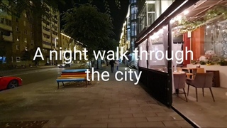 A night walk through the city | Krasnoyarsk, Russia (4k UHD)