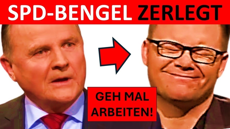 NIE GEARBEITET UND 14 T. IM MONAT AFD POLITIKER ZERLEGT FRECHEN SPD BENGEL IN LIVE