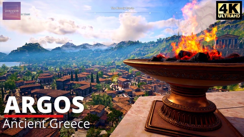 Walking in the Ancient Greek City of Argos Assassins Creed: Odyssey 4 K Ultra Max