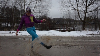 Ноябрь.Вот и пришла ВЕСНА! Время попрыгать по лужам./ has come! Jump in puddles.