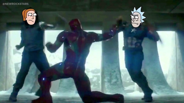 Rick and Summer Beat Up Iron Man ( Rick and Morty Civil War Parody) 10