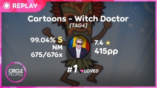 osu! | badeu | Cartoons - Witch Doctor TAG4 % FC #1 | 415pp if Ranked