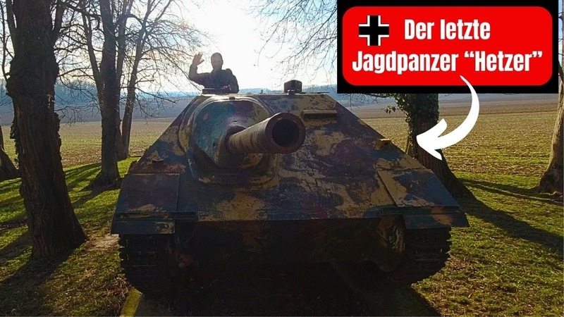 Versteckt Der letzte deutsche Jagdpanzer des Zweiten Weltkriegs Hetzer in der