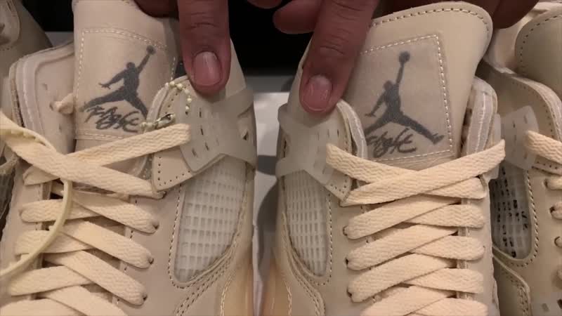 REAL vs FAKE OFF White Jordan 4