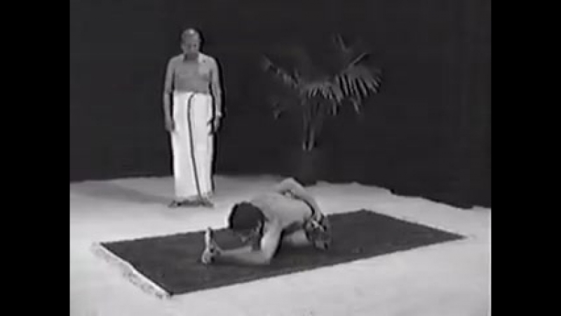 AY Primary series. Pattabhi Jois and R. Sharath Jois demonstration, part