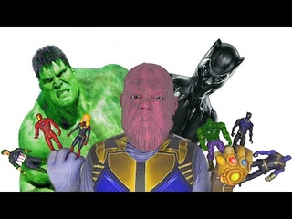 Superheroes Toys VS Hulk and Thanos Toys