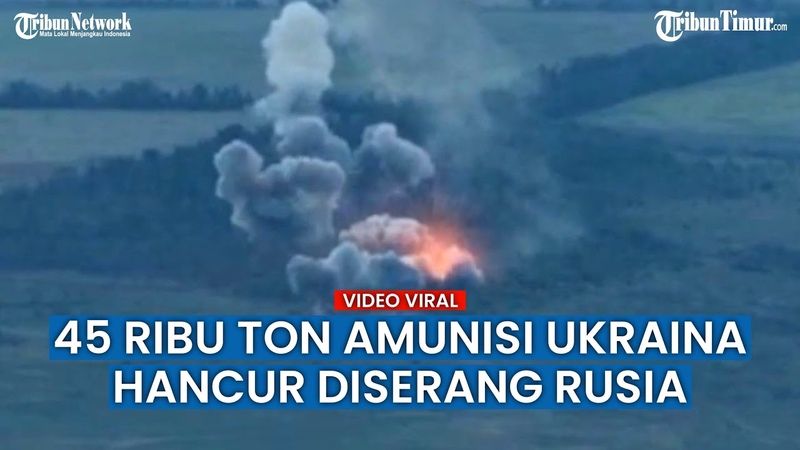 Detik detik Rudal Rusia Hancurkan 45 Ribu Ton Amunisi Milik