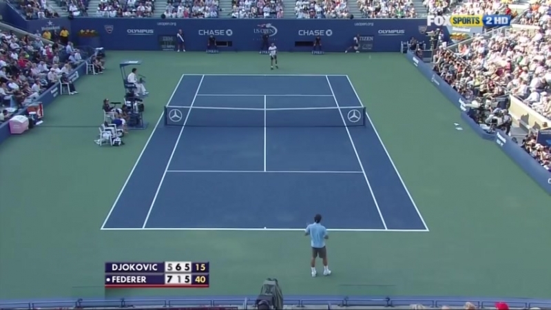 US Open 2010 SF, Novak Djokovic Roger