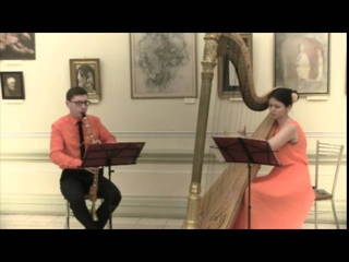 F. Schubert - Serenada. Aidana Karasheva - harp, Yury Tashtamirov - bassethorn.