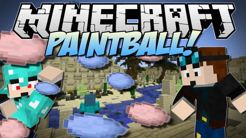 Minecraft, PAINTBALL ( Fast Paced Shootin ),