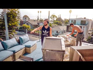 FINALLY USING OUR AMAZING ROOFTOP!