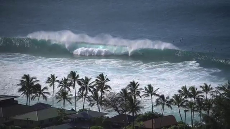 Perfect Storm Swells Hit North Shore