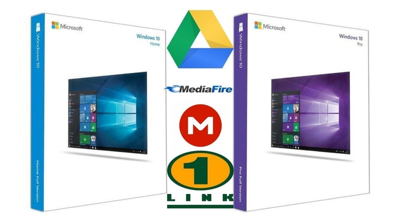 Windows 10 PRO, HOME 1903 Mayo Update 2019 1 Link Google Drive Media Fire