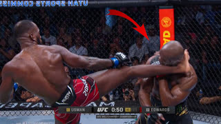 СМЕРТЕЛЬНЫЙ НОКАУТ! Полный бой Камару Усман VS Леон Эдвардс 2 на UFC 278 | Usman VS Edwards