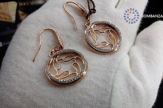 Серьги Boccadamo NORDICA, XOR207RS BR/RG. Элитная бижутерия из Италии