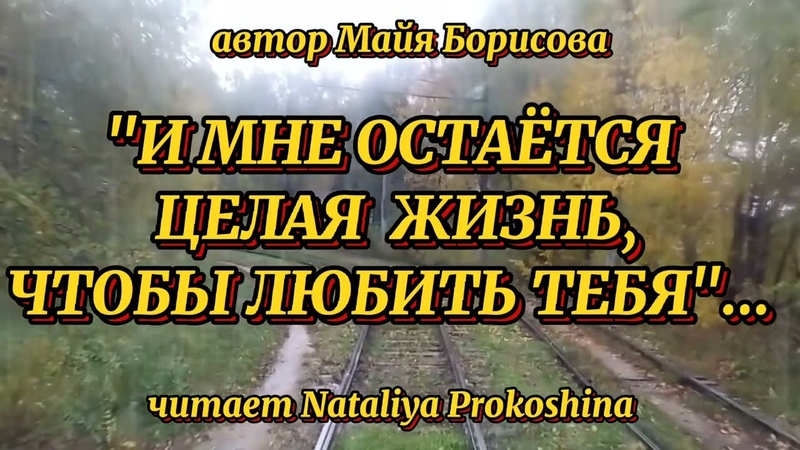 И МНЕ ОСТАЁТСЯ ЦЕЛАЯ ЖИЗНЬ, ЧТОБЫ ЛЮБИТЬ ТЕБЯ Автор Майя