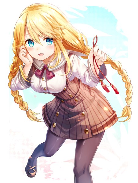 Anime blonde hair girl