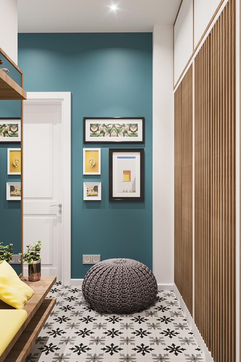 Проект маленькой студии 20,4 кв.