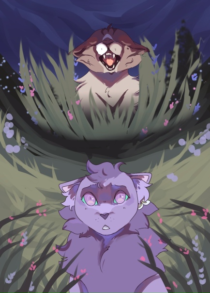 Плескохвост и Ледолапка© kingskyless#KV_ZZ_ART