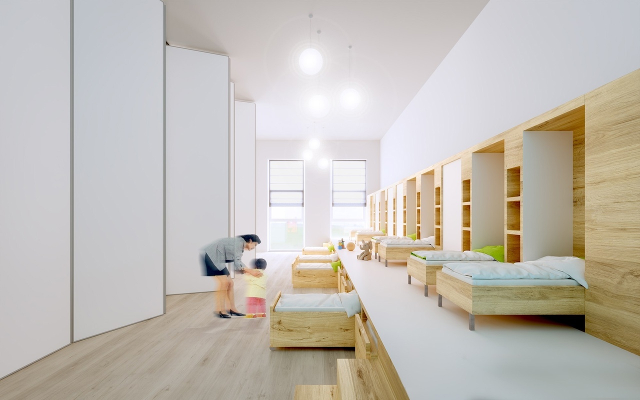 Белая подкова / проект детского сада в Екатеринбурге