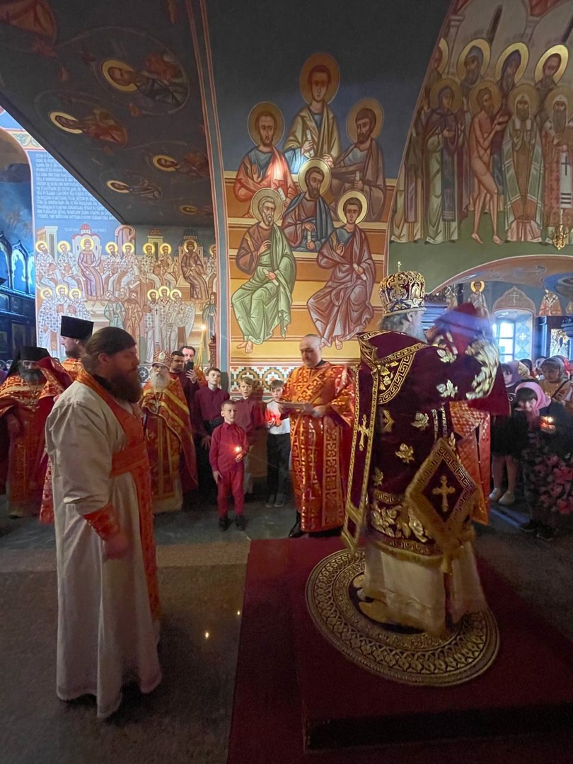 20.04.25 г. Встреча Благодатного огня и Пасхальная вечерня в Успенском кафедральном соборе, изображение №36