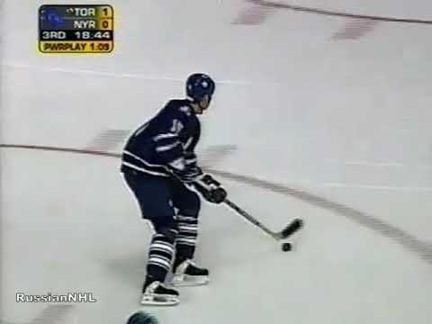 Sergei Berezin skates like a wind and sets up Yanic Perreault goal vs Rangers