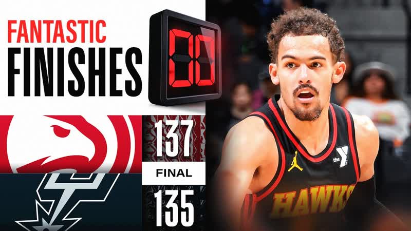 Final 4:00 CLOSE ENDING Hawks vs Spurs , November 30,