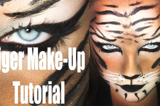 SIMPLE KARNEVAL / HALLOWEEN TIGER MAKE-UP TUTORIAL * HD * DEUTSCH\\ph