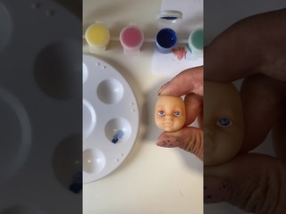 Мастер класс, роспись лица для Ватной куклы