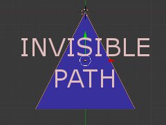 Invisible path for buildable scenery attached track