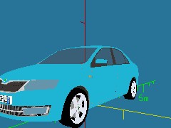 MJ79 Skoda Rapid bleu
