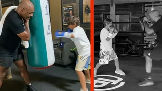 Mike Tyson Training Arturo Gatti Jr with his Coach Rafael Cordeiro (part 2)