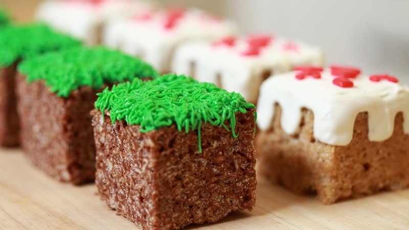 MINECRAFT RICE KRISPY TREATS NERDY