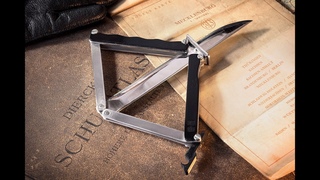 The Coolest Folding Knife - Homemade Pantographic Paratrooper Knife
